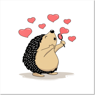 Cute Hedgehog T-Shirt Posters and Art